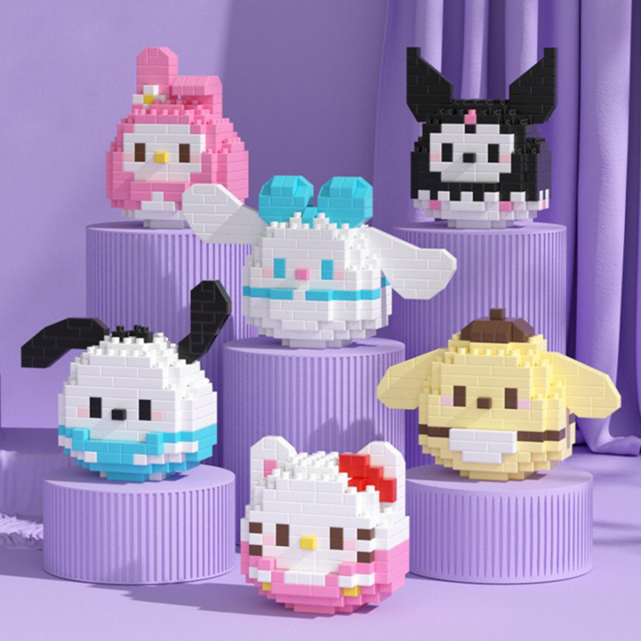 DAMO EGG Block Cute Cartoon Characters Building Bricks 3D Puzzle Toy Deco Gift Decoration Display
