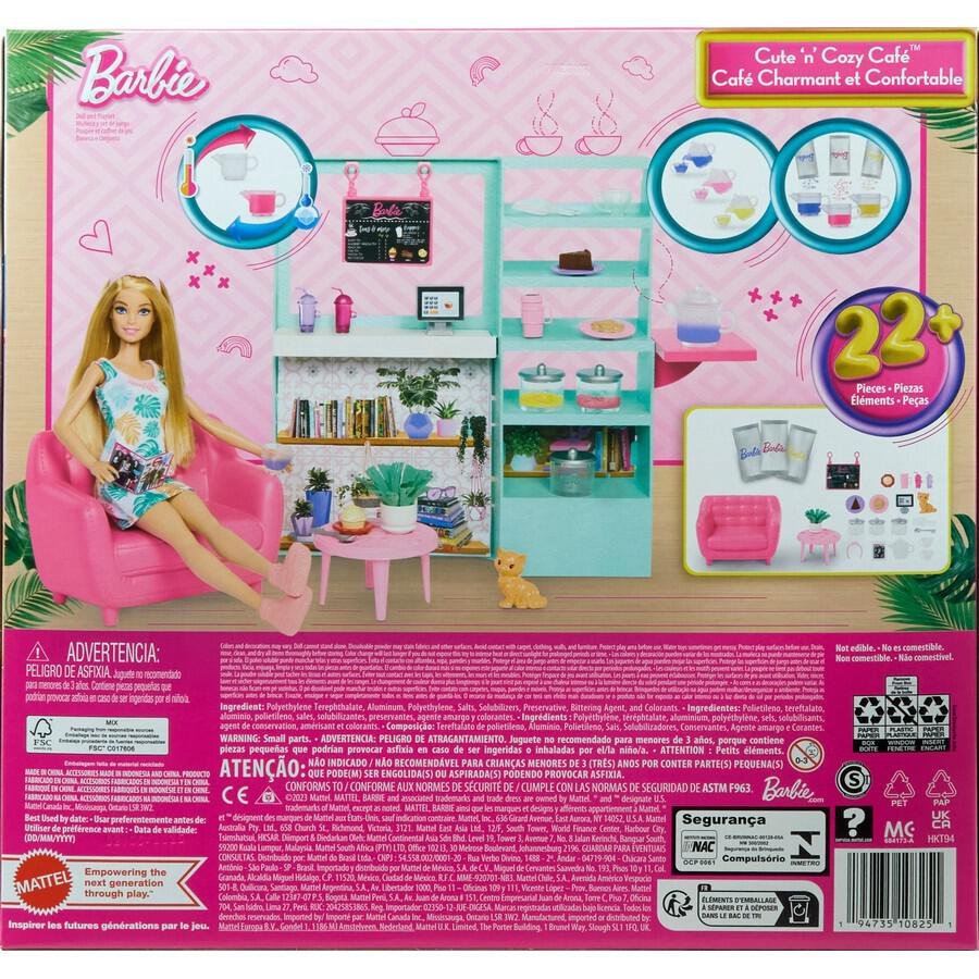 BARBIE Fabulous Self-Care Tea Shop Playset