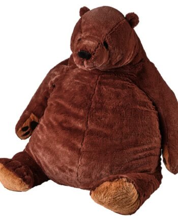 DJUNGELSKOG Soft toy, brown bear